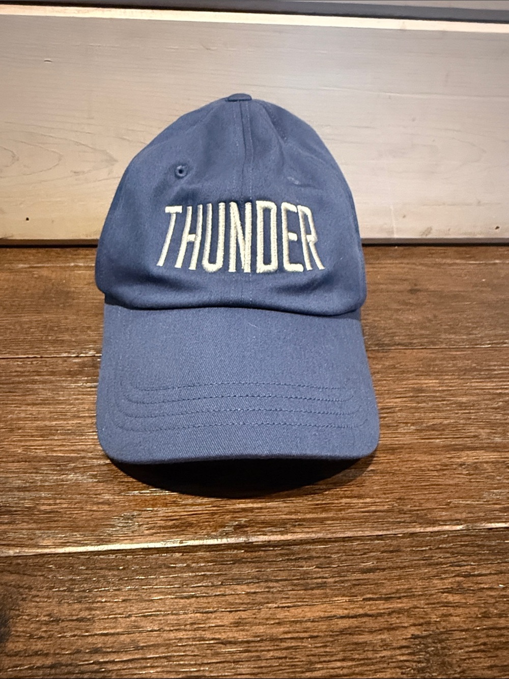 LULULEMON AND OKC Thunder Embroidered Baseball Cap - Navy with white text